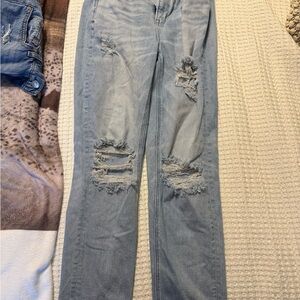 Distressed Light Blue Women's Jeans